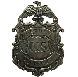 Zeige Details für Abzeichen  U.S. Deputy Marshal  mit Adler grau Bild von Abzeichen  U.S. Deputy Marshal  mit Adler grau