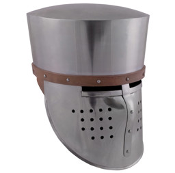 Zeige Details für Kreuzritter-Topfhelm schaukampftauglich Bild von Kreuzritter-Topfhelm schaukampftauglich