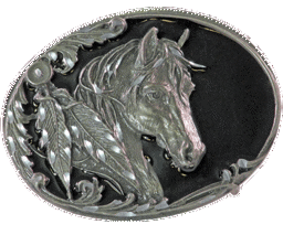 Zeige Details für Gürtelschnalle Indian Horse Bild von Gürtelschnalle Indian Horse