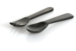 Zeige Details für Hornbesteck 2teilig Bild von Hornbesteck 2teilig