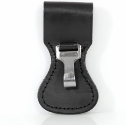 Zeige Details für Aufschiebetasche mit Karabinerhaken aus Leder – für Koppel & Gürtel bis 45 mm, schwarz Bild von Aufschiebetasche mit Karabinerhaken aus Leder – für Koppel & Gürtel bis 45 mm, schwarz