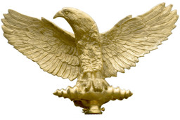 Zeige Details für Standartenaufsatz Aquila - römischer Legionsadler Bild von Standartenaufsatz Aquila - römischer Legionsadler