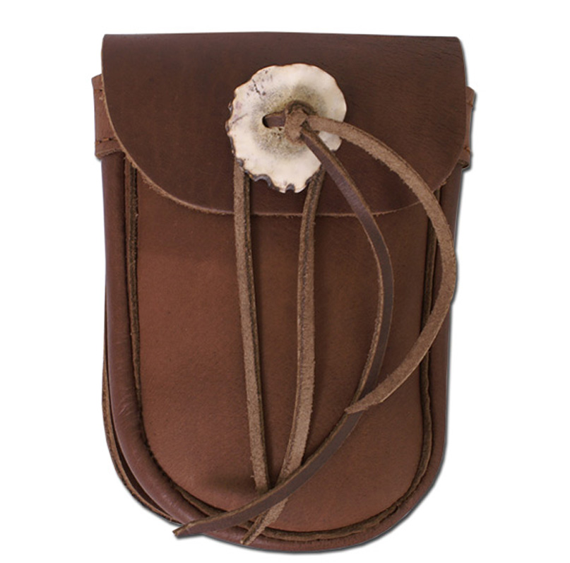 Bild von Braune Gürteltasche mit Geweihknopf