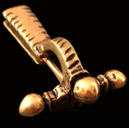 Bild von kleine römische Zwiebelknopffibel aus Bronze