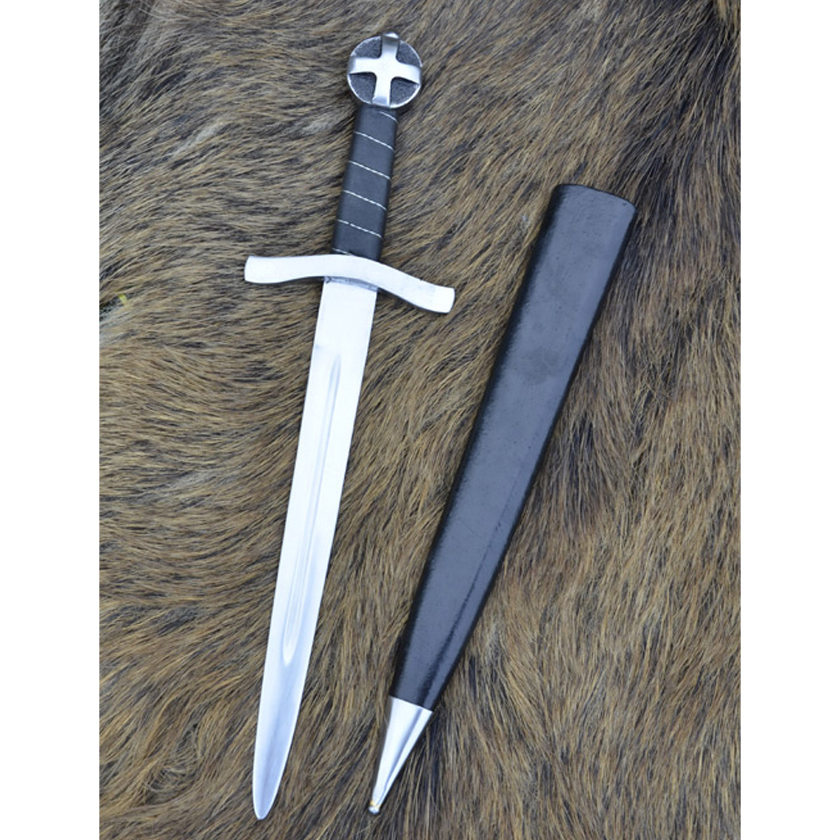 Bild von Kreuzritterdolch mit Scheide