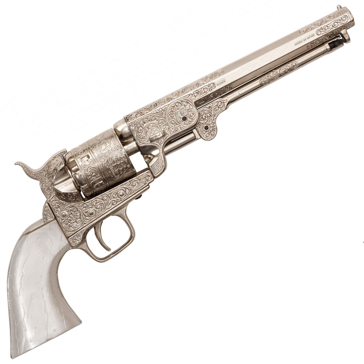 Bild von Colt Modell Navy USA 1851 silber ziseliert