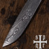 Bild von Wikingermesser aus Damaststahl mit Holzgriff