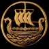 Bild von Wikingerbrosche mit Drachenboot aus Bronze 