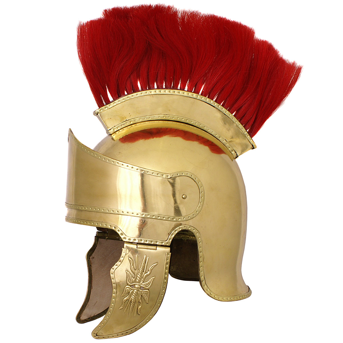 Bild von Attischer Helm mit Helmbusch aus Messing