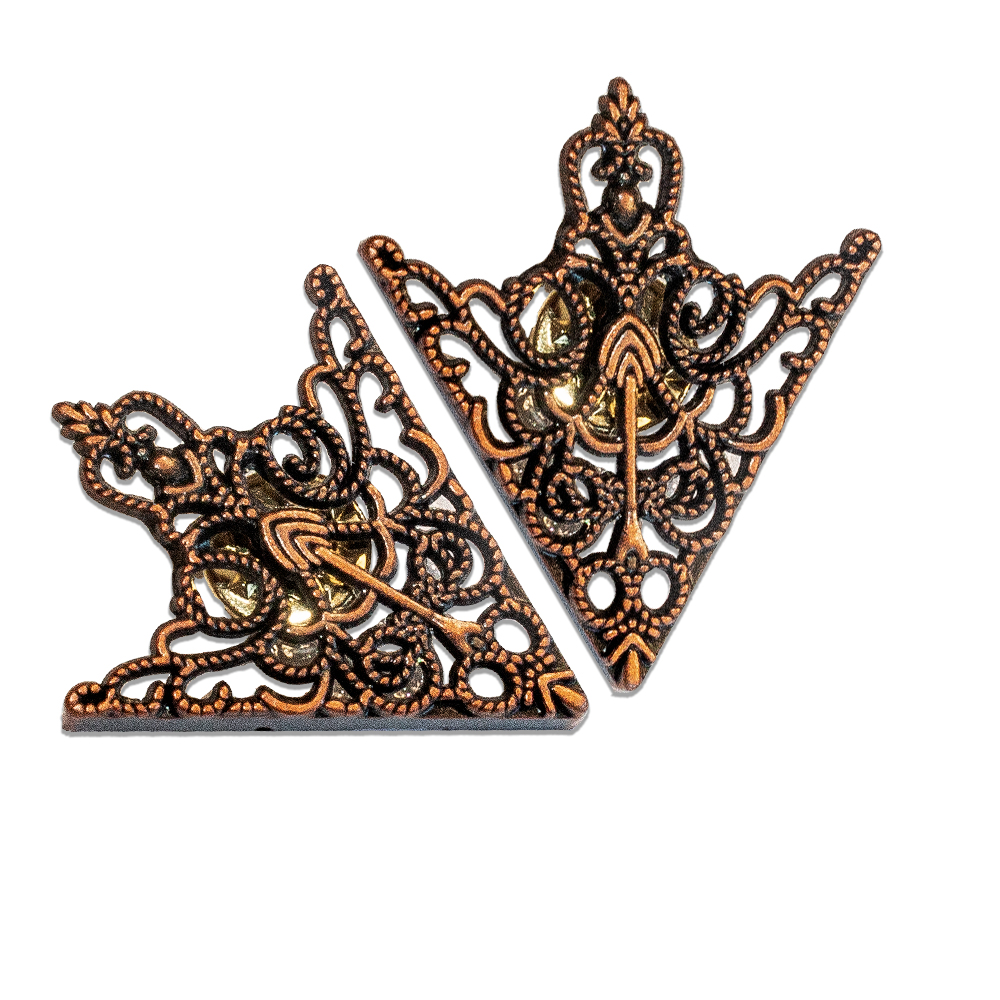 Bild von Western-Kragenecken CT-04 Bronze Ornament