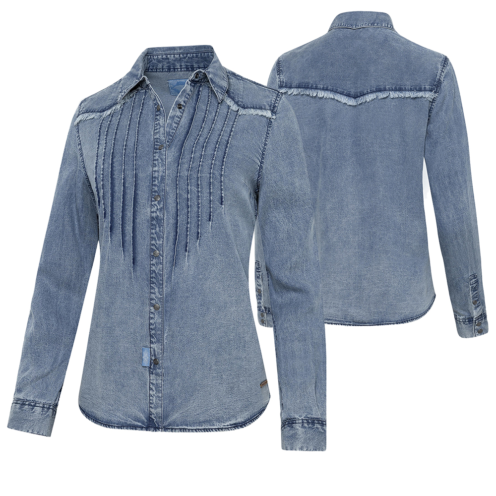 Bild von Westernbluse Blue