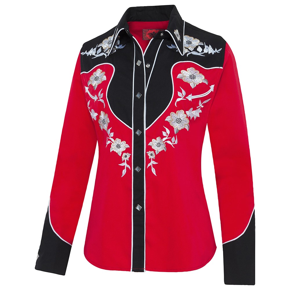 Bild von Westernbluse LYNN RED