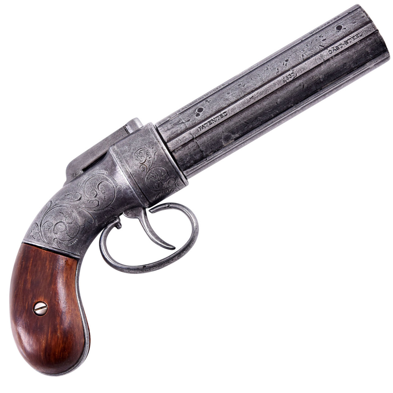 Bild von Sechsläufiger Allen & Thurber Pepperbox-Bündelrevolver von 1837 Replik 