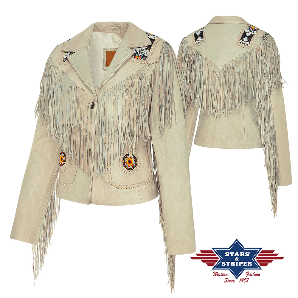 Bild von Western-Lederjacke KIANA natur