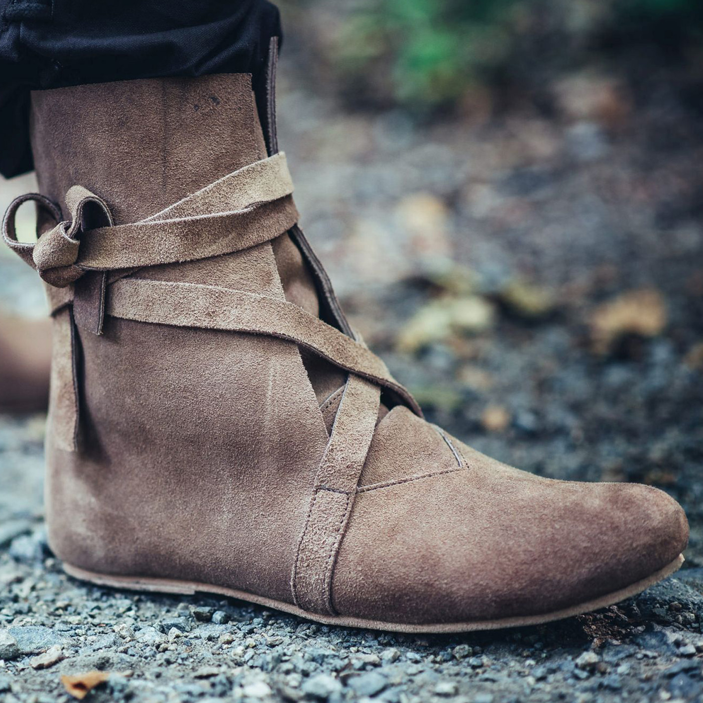 Bild von Haithabu Wikingerstiefel Frode a. Veloursleder