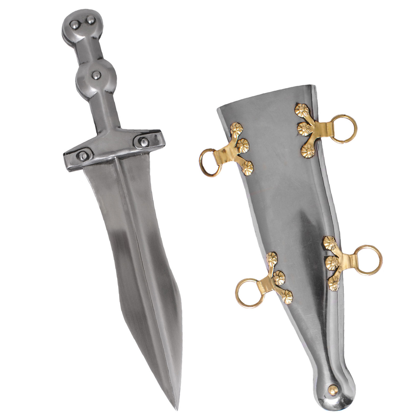 Bild von Römischer Legionärsdolch Pugio mit verzierter Metallscheide – Replik 1. Jh. n. Chr.