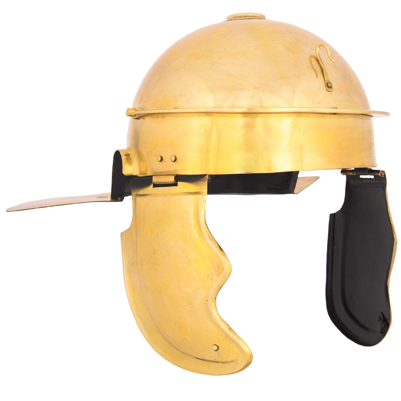 Bild von Römerhelm Imperial Italic Typ C – Cremona, 1. Jh. n. Chr., Messing-Replik mit Baumwoll-Innenkappe