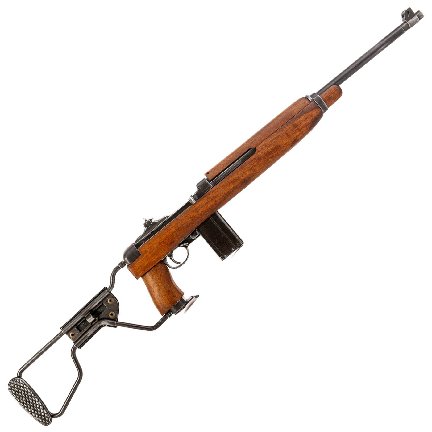 Bild von M1A1 Karabiner Paratrooper USA 1942 – Denix Dekogewehr mit Klappschaft im Used-Look