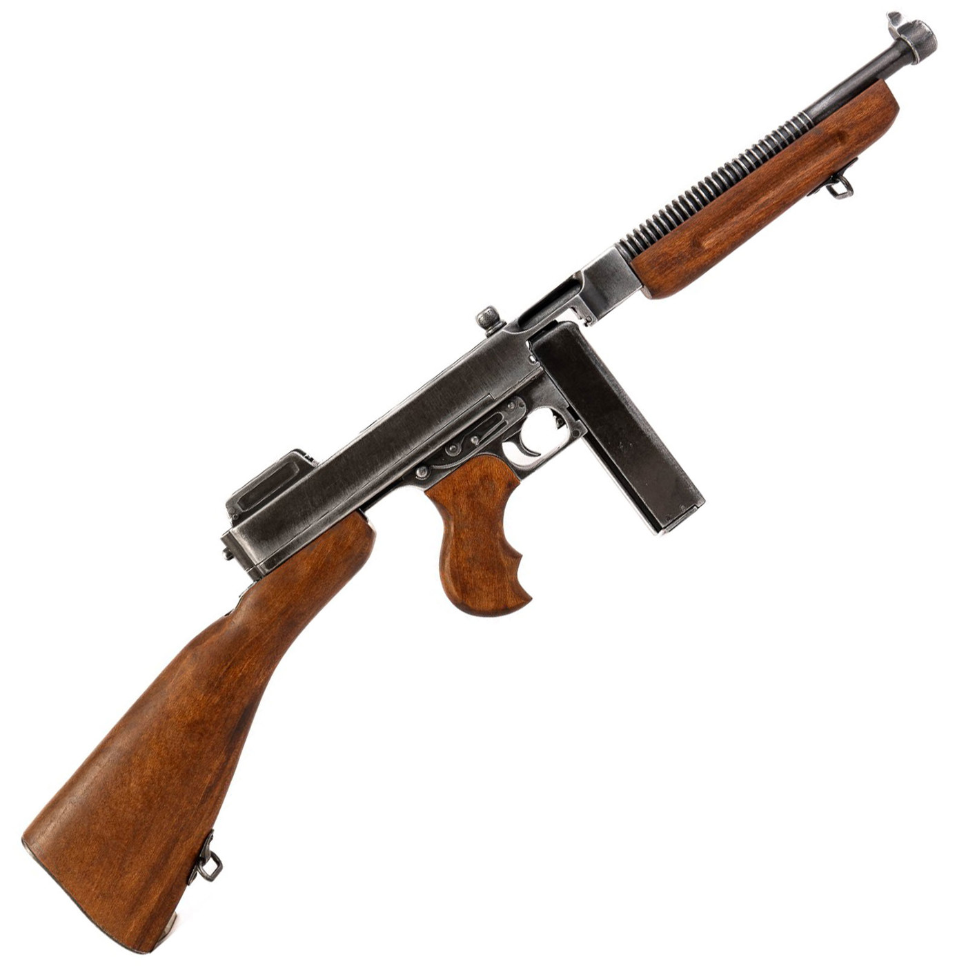 Bild von Maschinenpistole Thompson M1928A1 USA 1918 – Deko-Nachbildung mit Holzschaft (Denix)