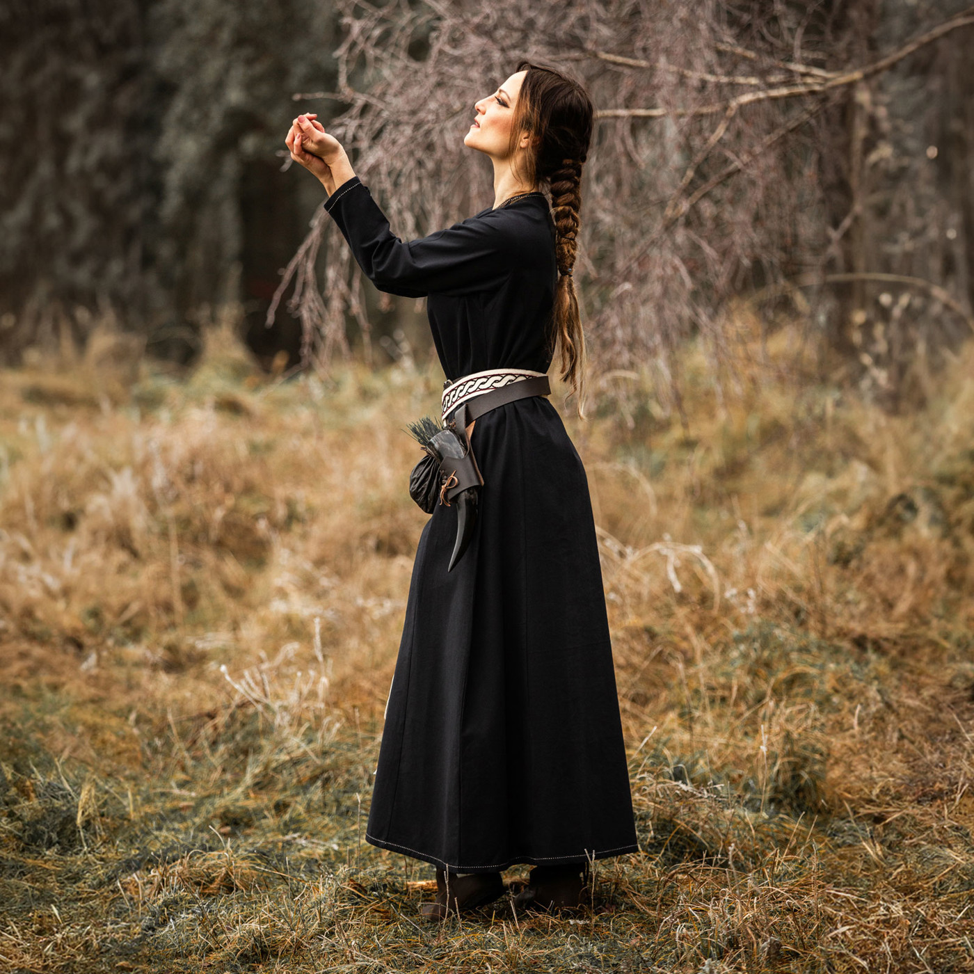 Bild von Wikinger Unterkleid Helga – Frühmittelalterliches Kleid aus Baumwolle