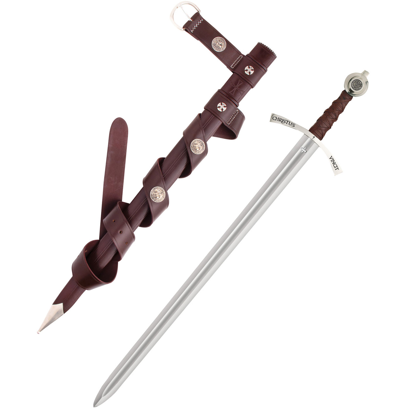 Bild von Faithkeeper – Schwert der Tempelritter mit Lederscheide & Gürtel von Windlass