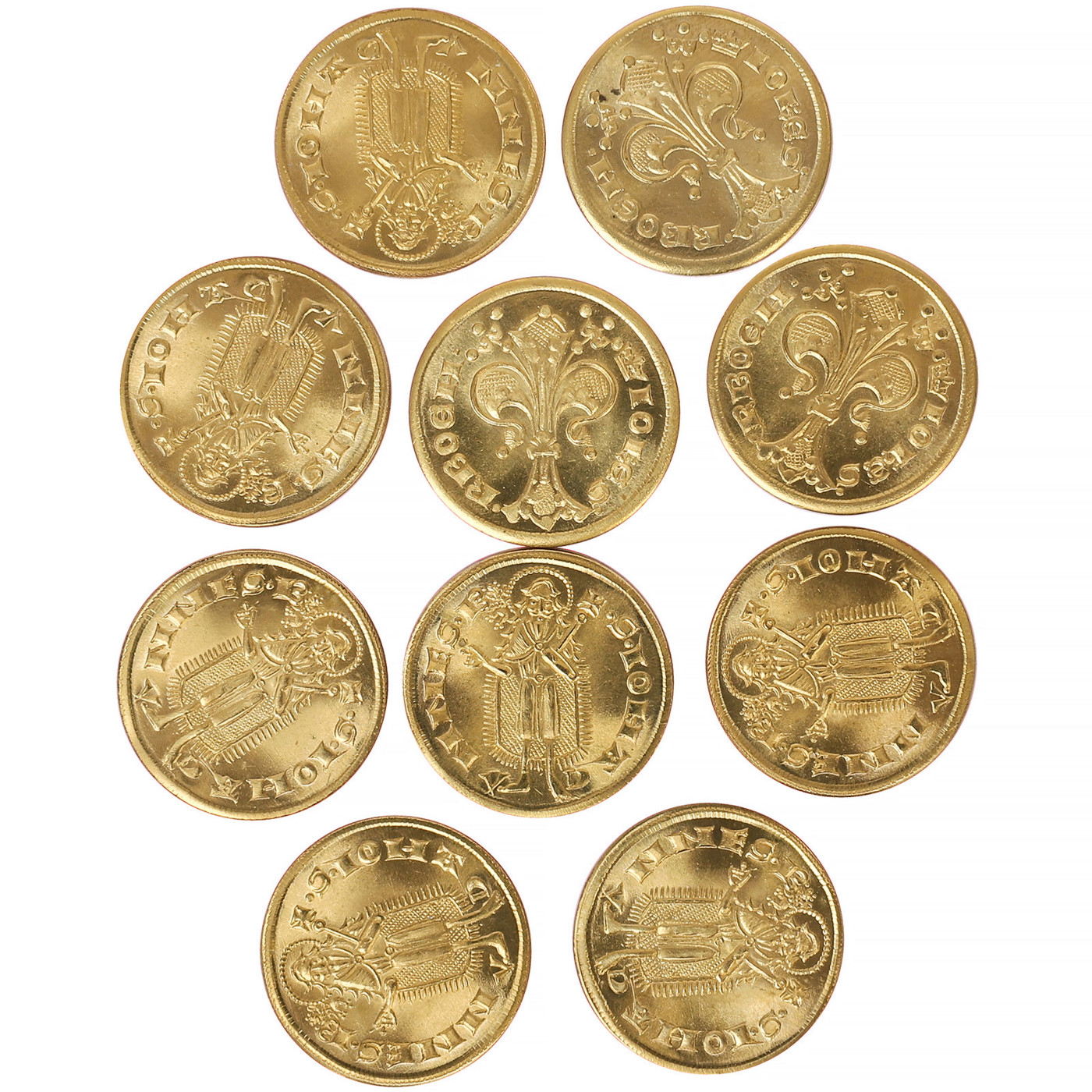 Bild von Florin Johann von Böhmen – Münzreplik 10er-Set (1325–1353)