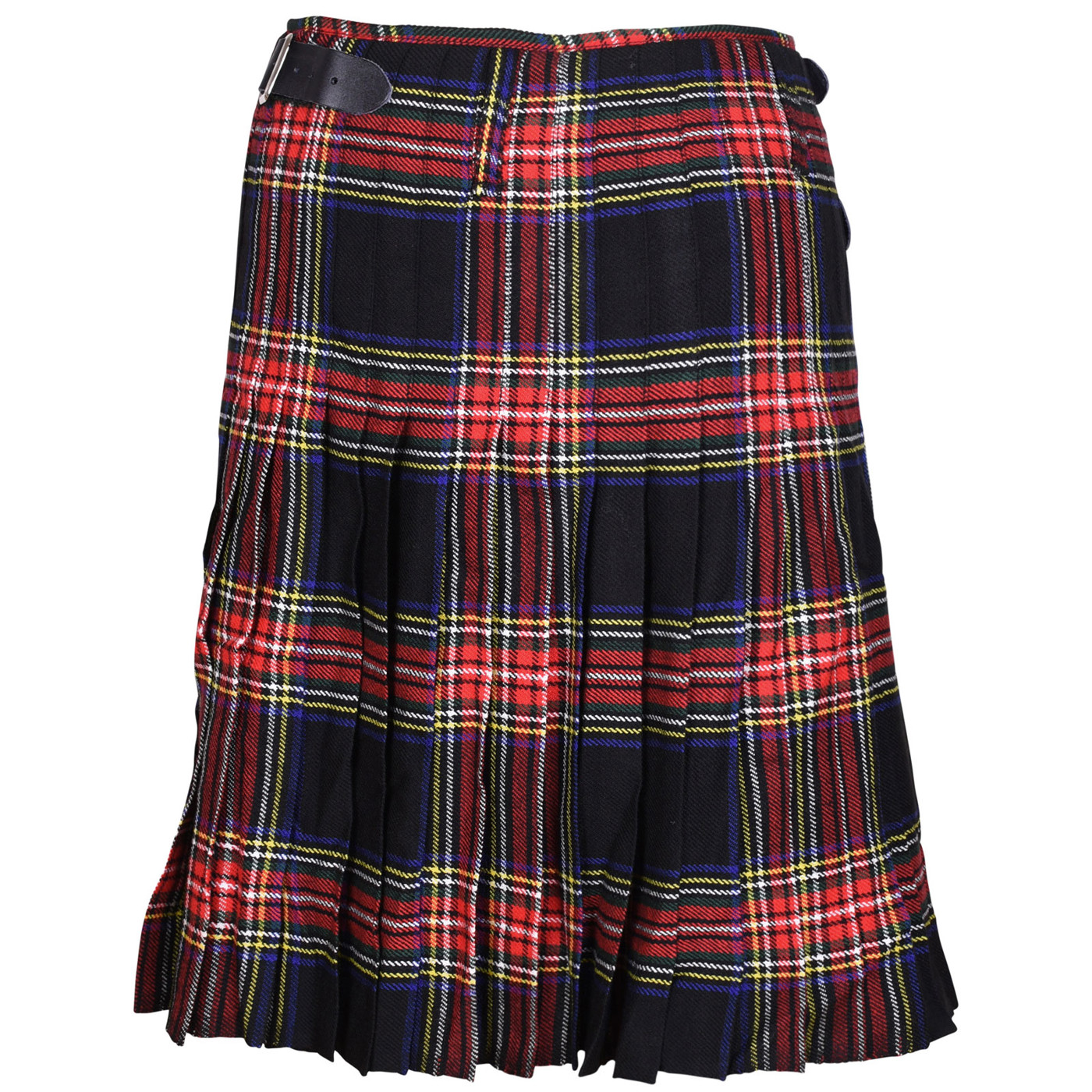 Bild von 8 Yard Kilt – Schottenrock im Black Stewart Tartan (verschiedene Größen)