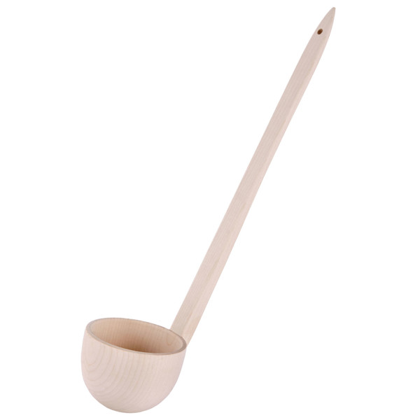 Große Schöpfkelle aus Ahornholz – 53 x 12 cm