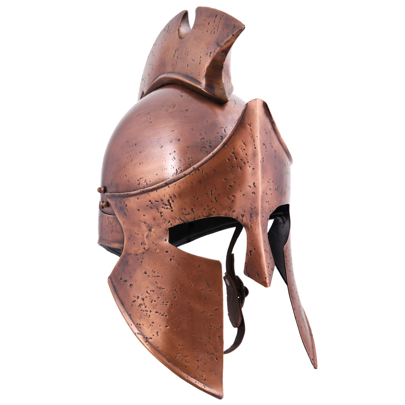 Bild von Helm des Themistokles – Griechischer Hoplitenhelm aus 1,2 mm Stahl mit antikem Bronze-Finish