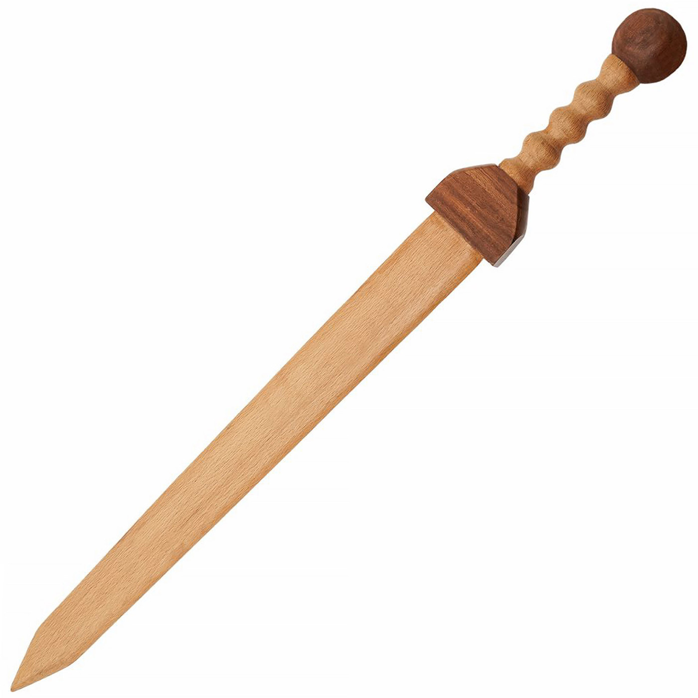 Römisches Holzschwert Gladius Rudis Trainingsschwert aus Sagwan-Holz 71 cm mit ergonomischem Griff