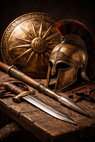 Antikes griechisches Schwert Xiphos Replik Schaukampf