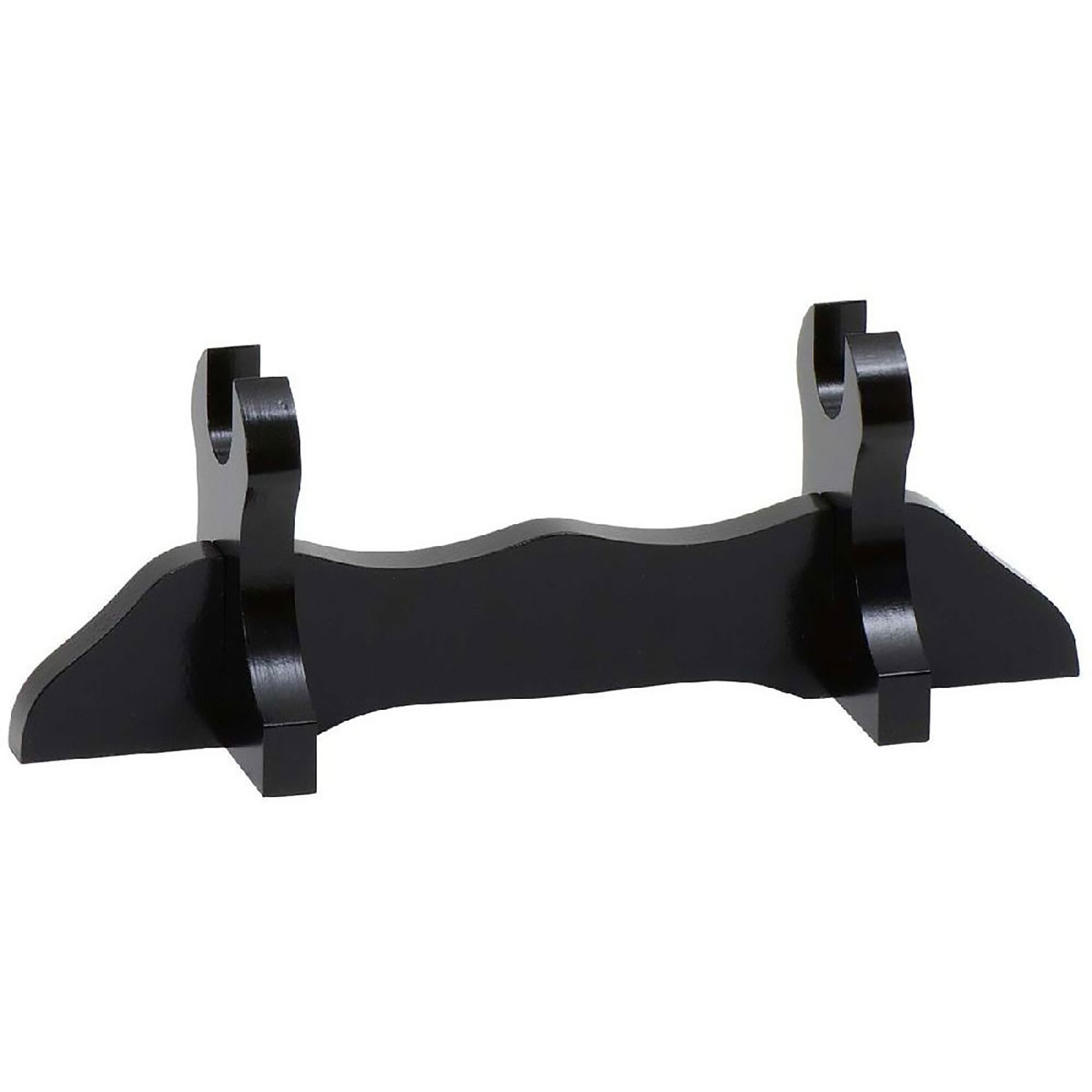 Schwarzer Hochglanz Tanto Ständer aus Holz für Schwert Präsentation