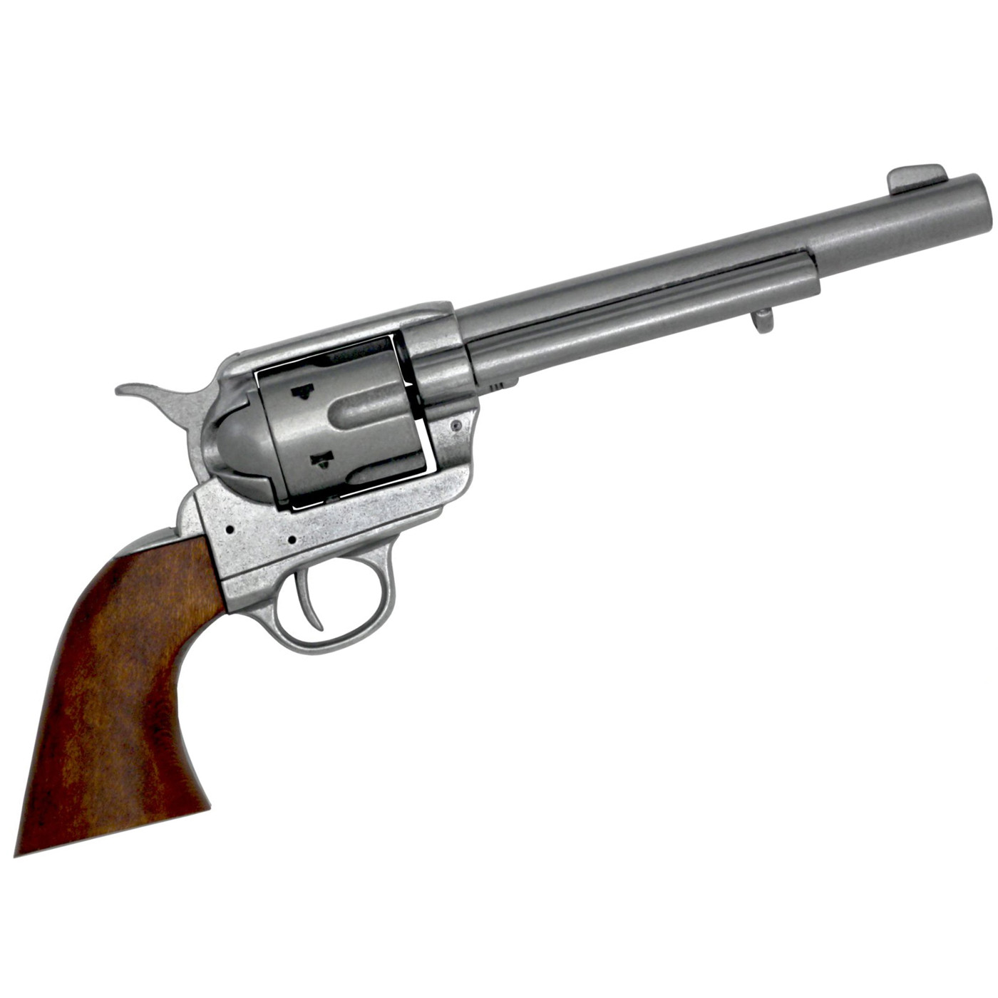 Colt Peacemaker 1873 Western Revolver Nachbau von Denix mit Holzgriff