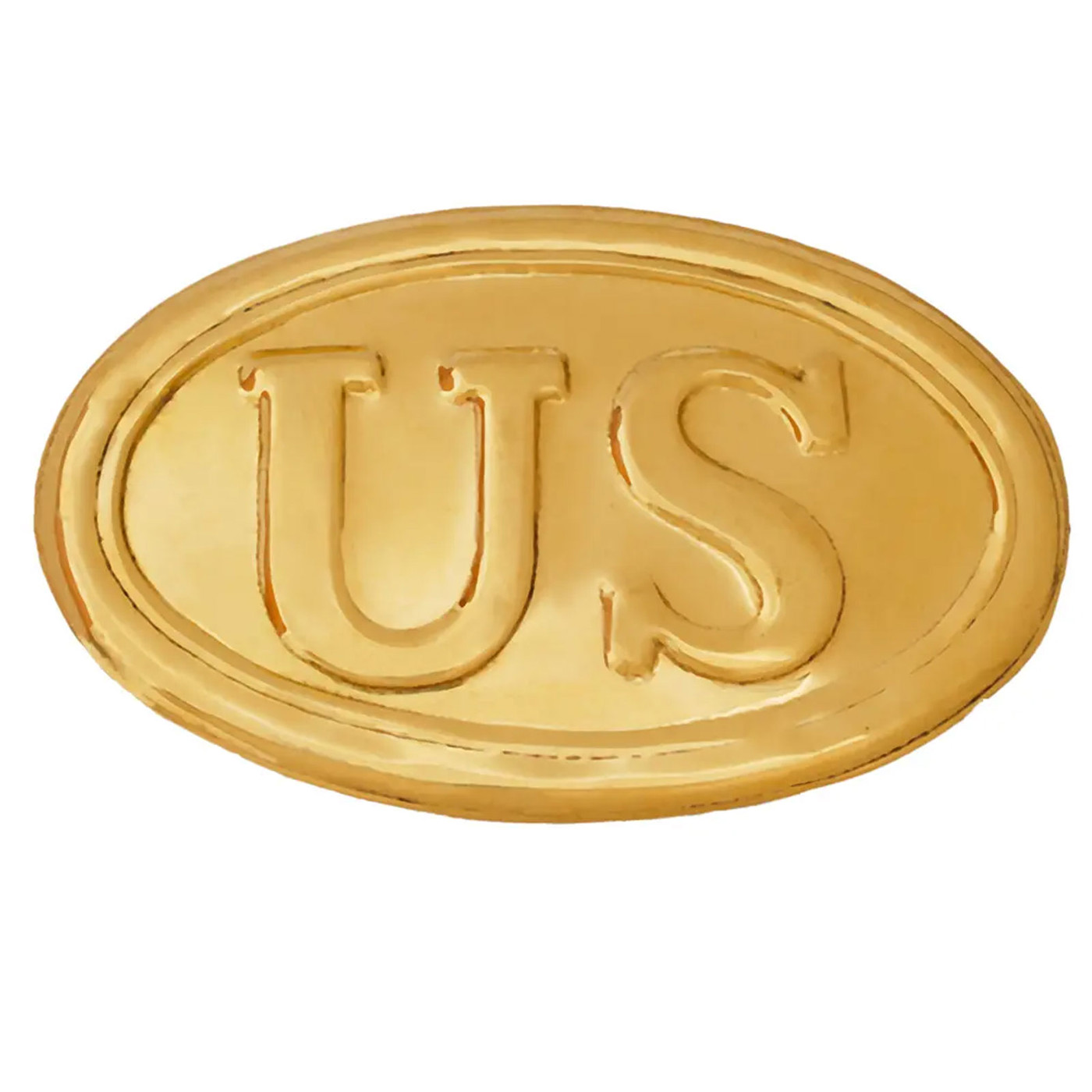 US Union Army Gürtelschnalle aus Messing als M1839 Replik für Bürgerkrieg-Reenactment