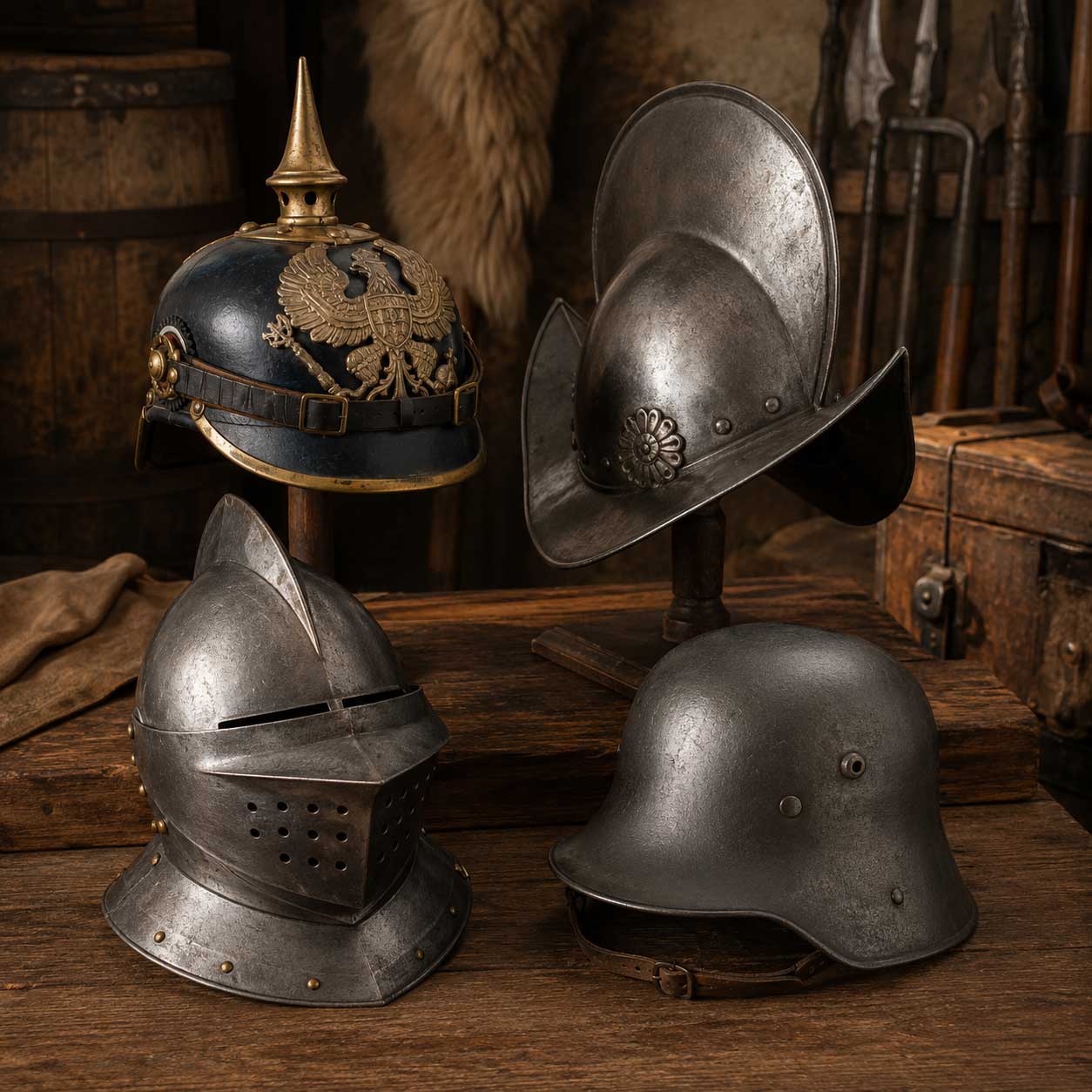 Neuzeitliche Helme