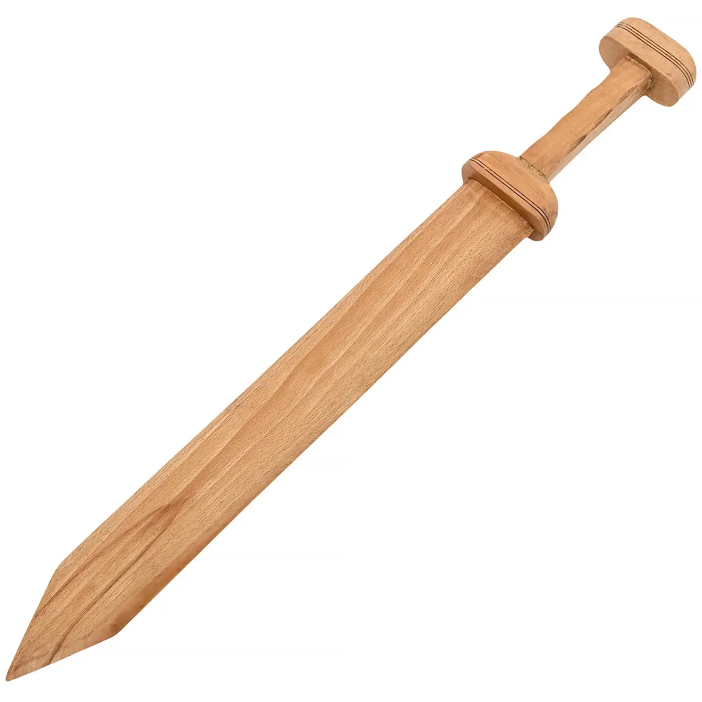 Römischer Holz-Gladius Cassius 70 cm aus naturbelassenem Buchenholz