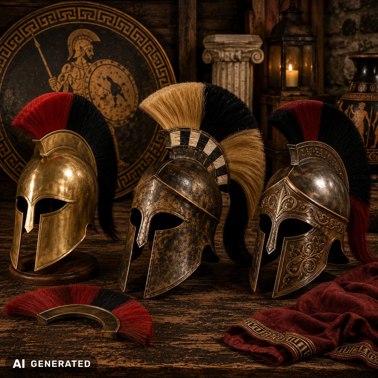 Griechische Helme
