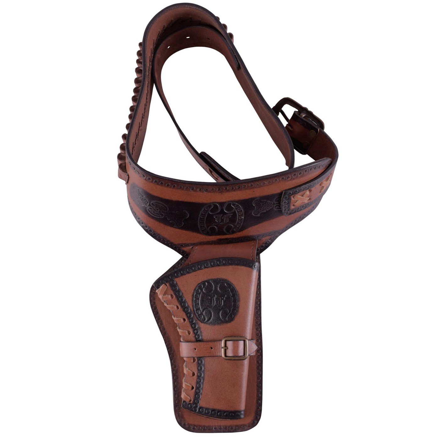 Western-Revolvergürtel mit Holster und Patronenschlaufen
