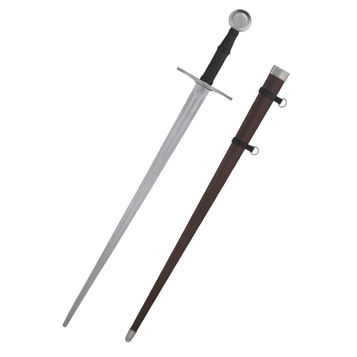 Hanwei Schaukampfschwert SH2106 mit brauner Scheide und Lederriemen