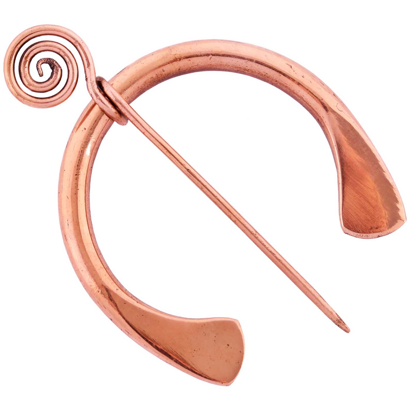 Ringfibel aus Bronze für spätantike und frühmittelalterliche Gewandung