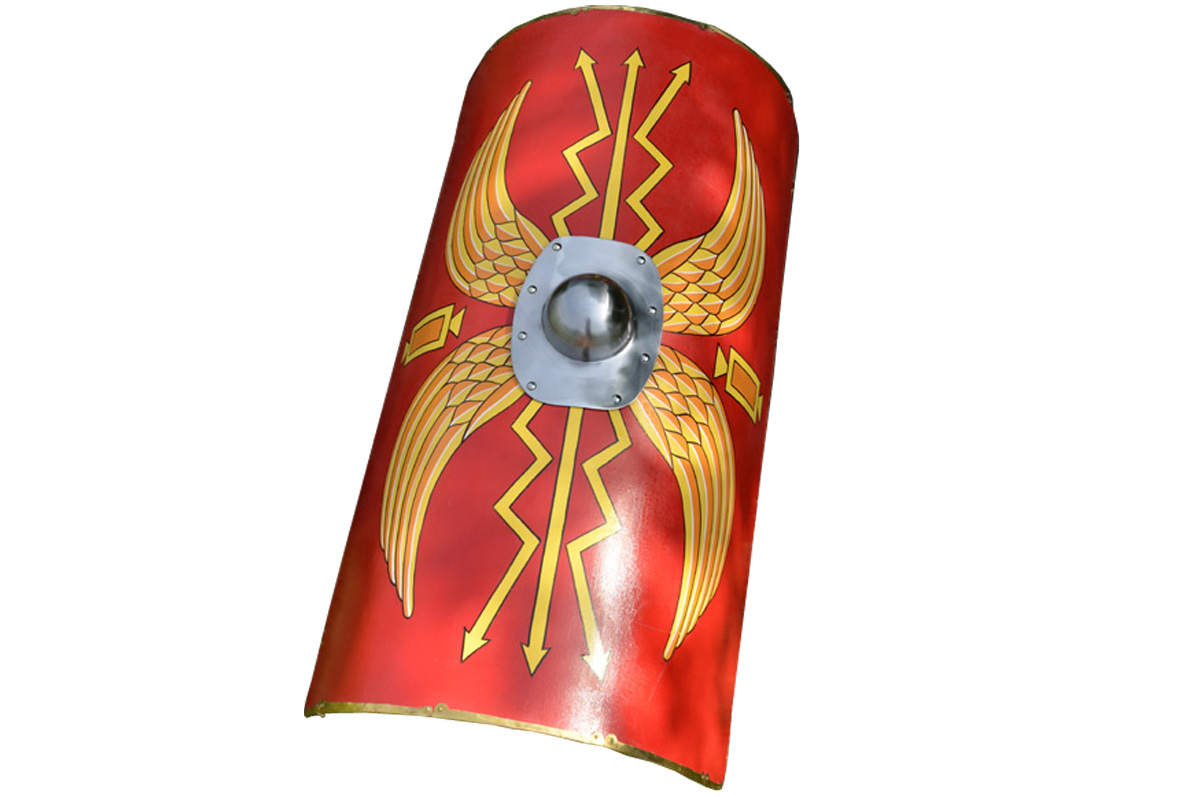 3 Timpo Römer Schilde rot Roman Shield Nachguss 