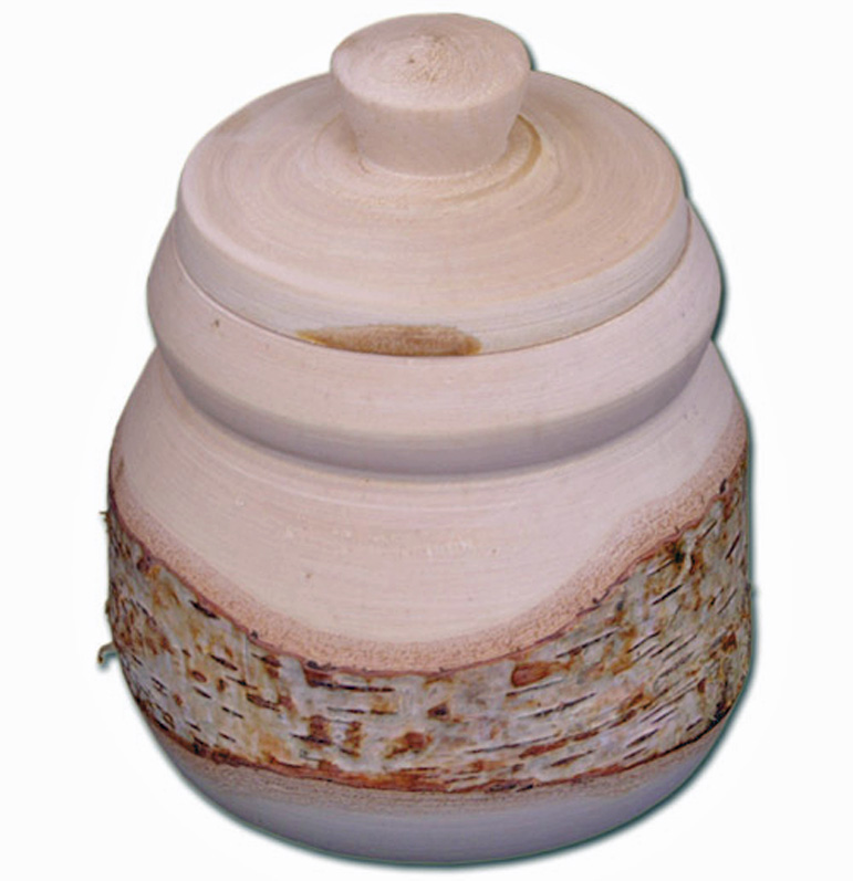 Bild von Holzdose mit Deckel