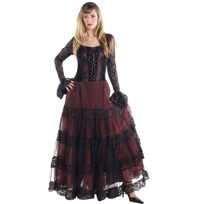 Bild von Westernkleid Oldstyle Mary S/M schwarz