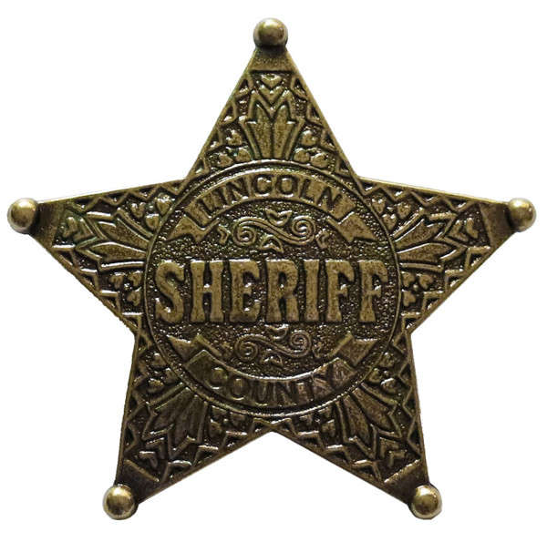Bild von Abzeichen Sheriff Lincoln County messingfarben