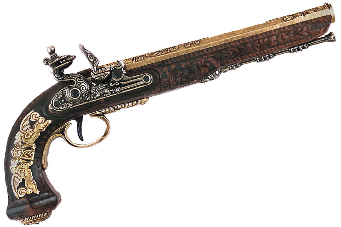 Bild von Duellpistole Steinschloß Frankreich 1810