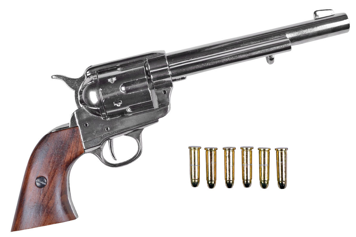 Bild von Kavallerierevolver Colt Peacemaker 1873 vernickelt