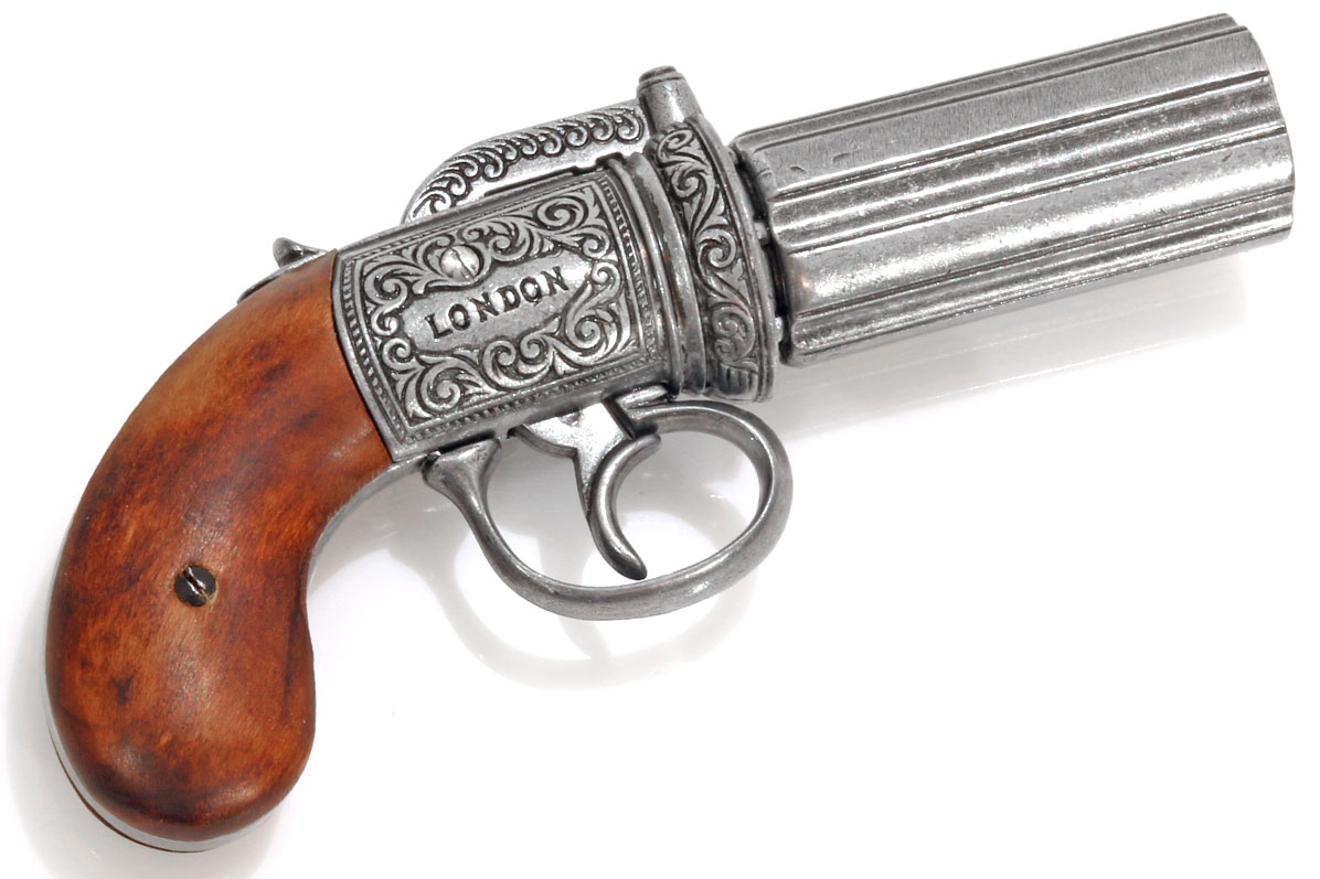 Bild von Bündelrevolver Pepperbox 1840