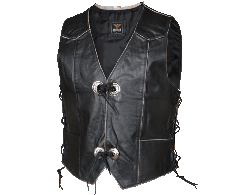 Leder Weste